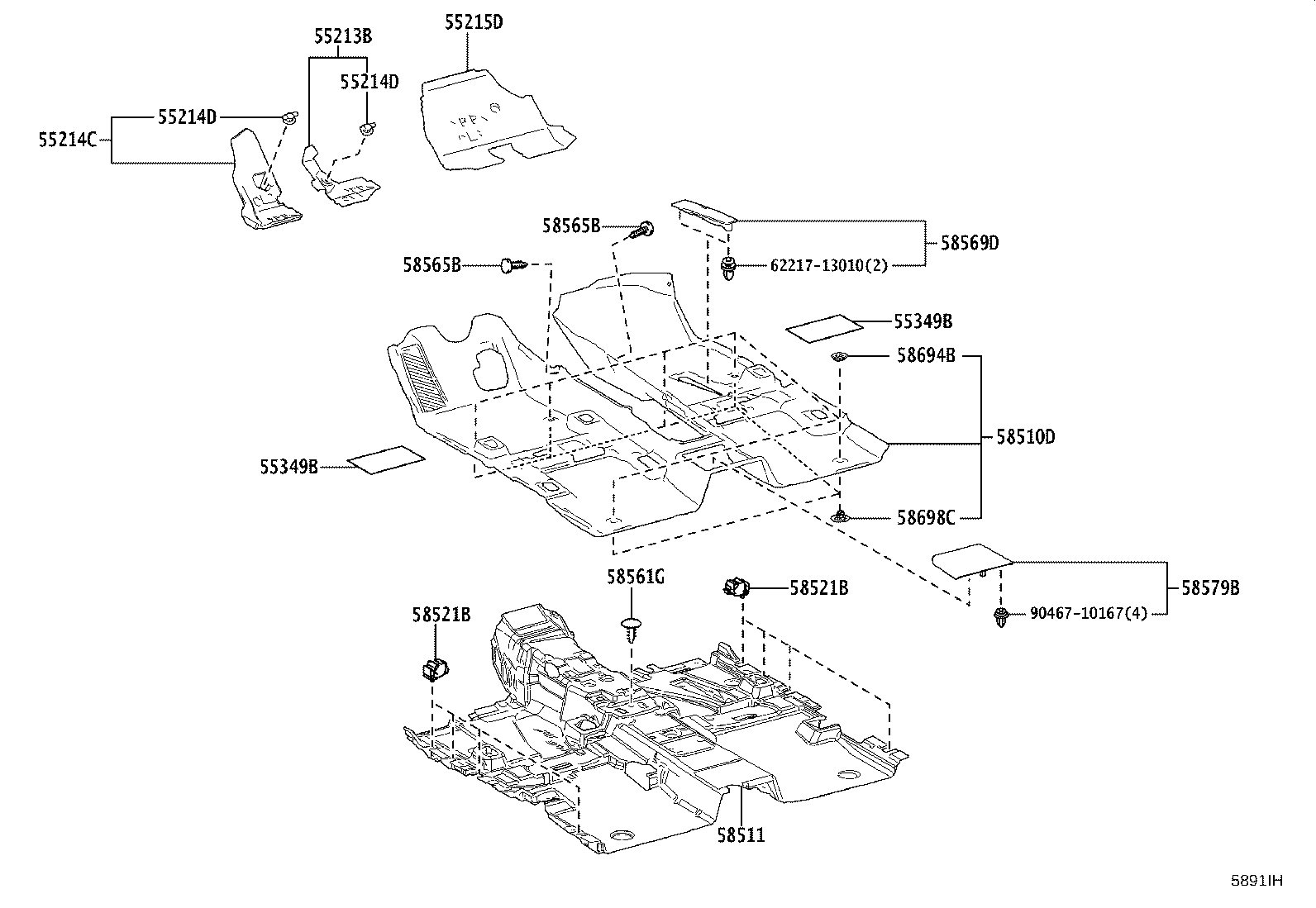 Exploded illustration 5891IH