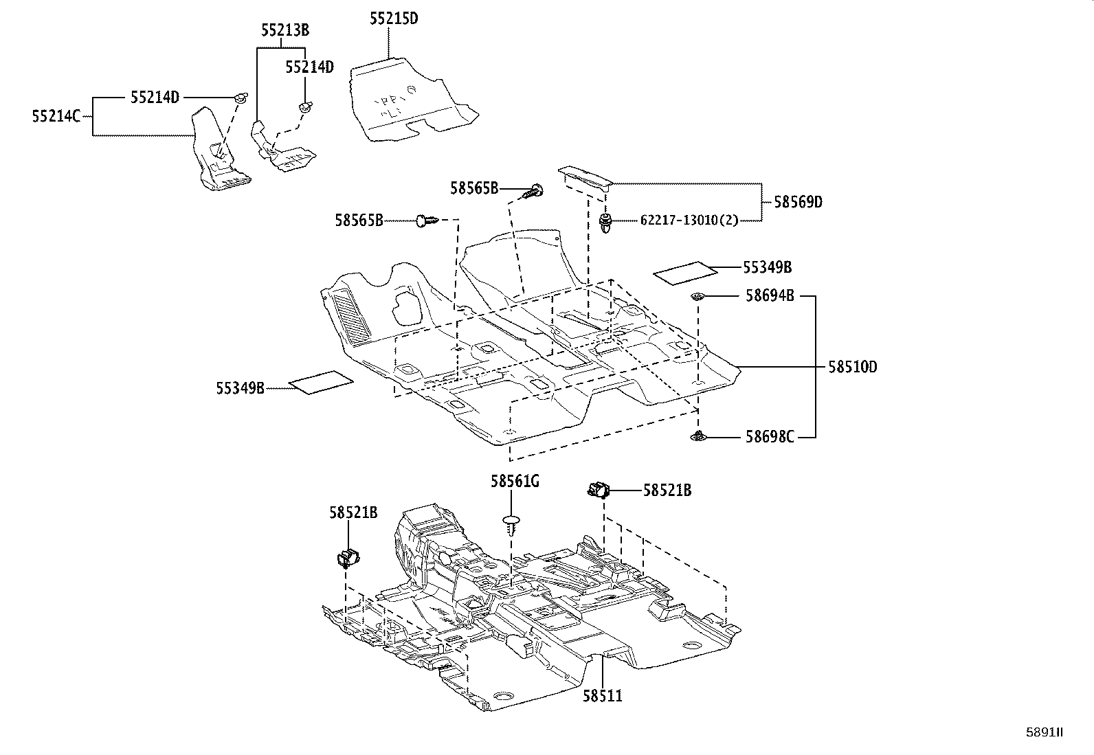 Exploded illustration 5891II