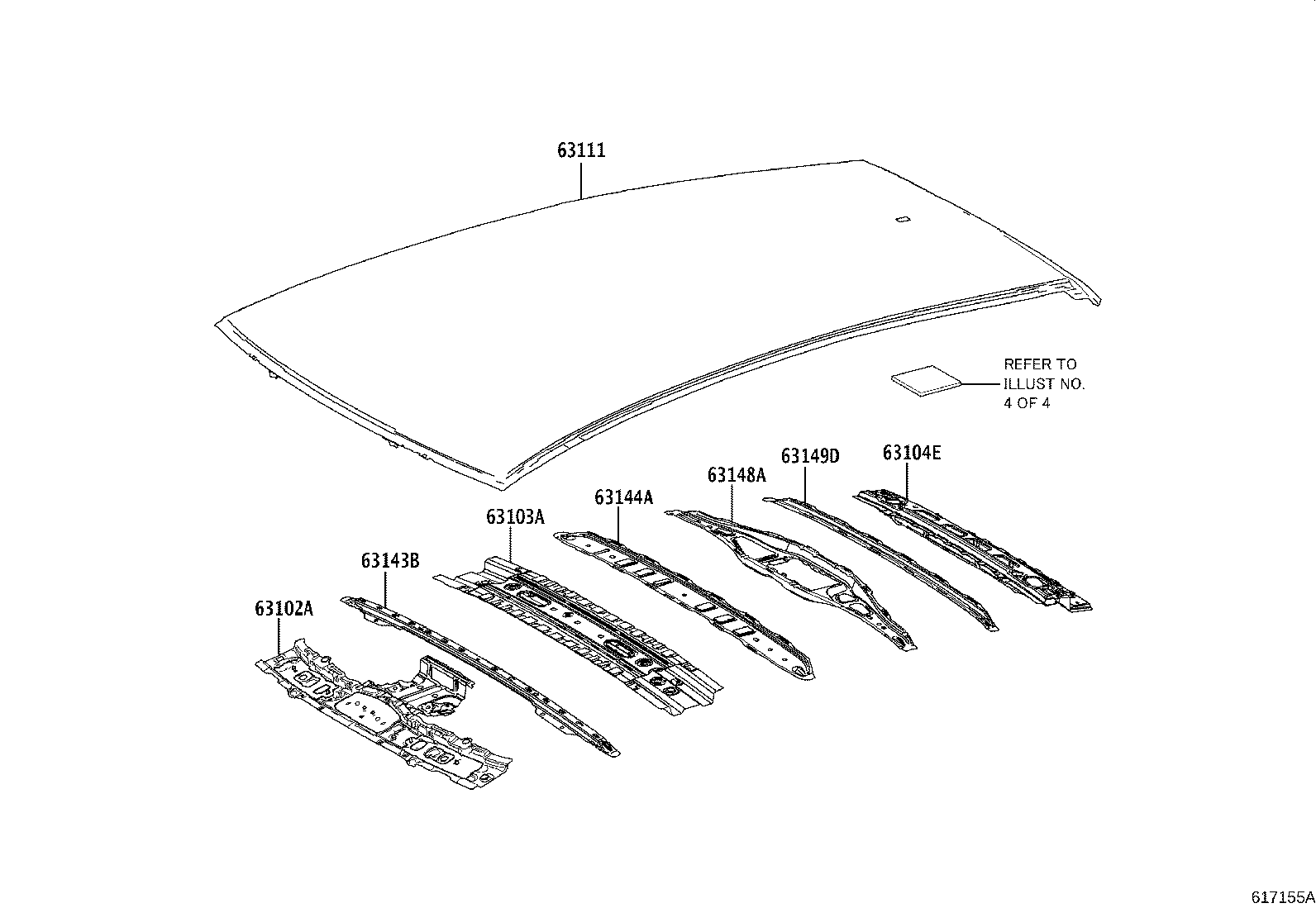 Exploded illustration 617155A