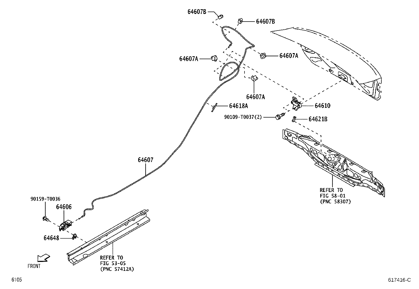 Exploded illustration 617416C