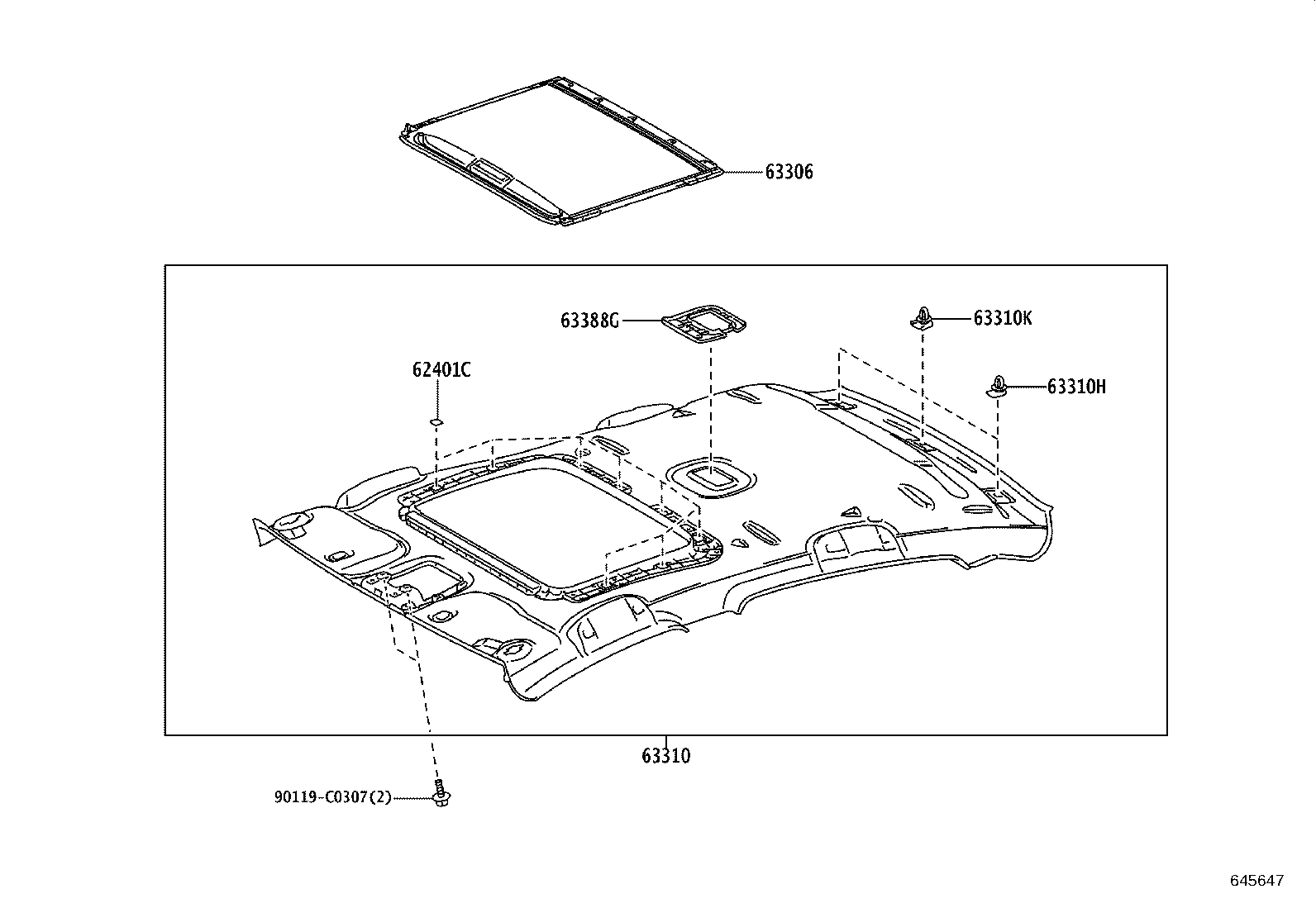 Exploded illustration 645647