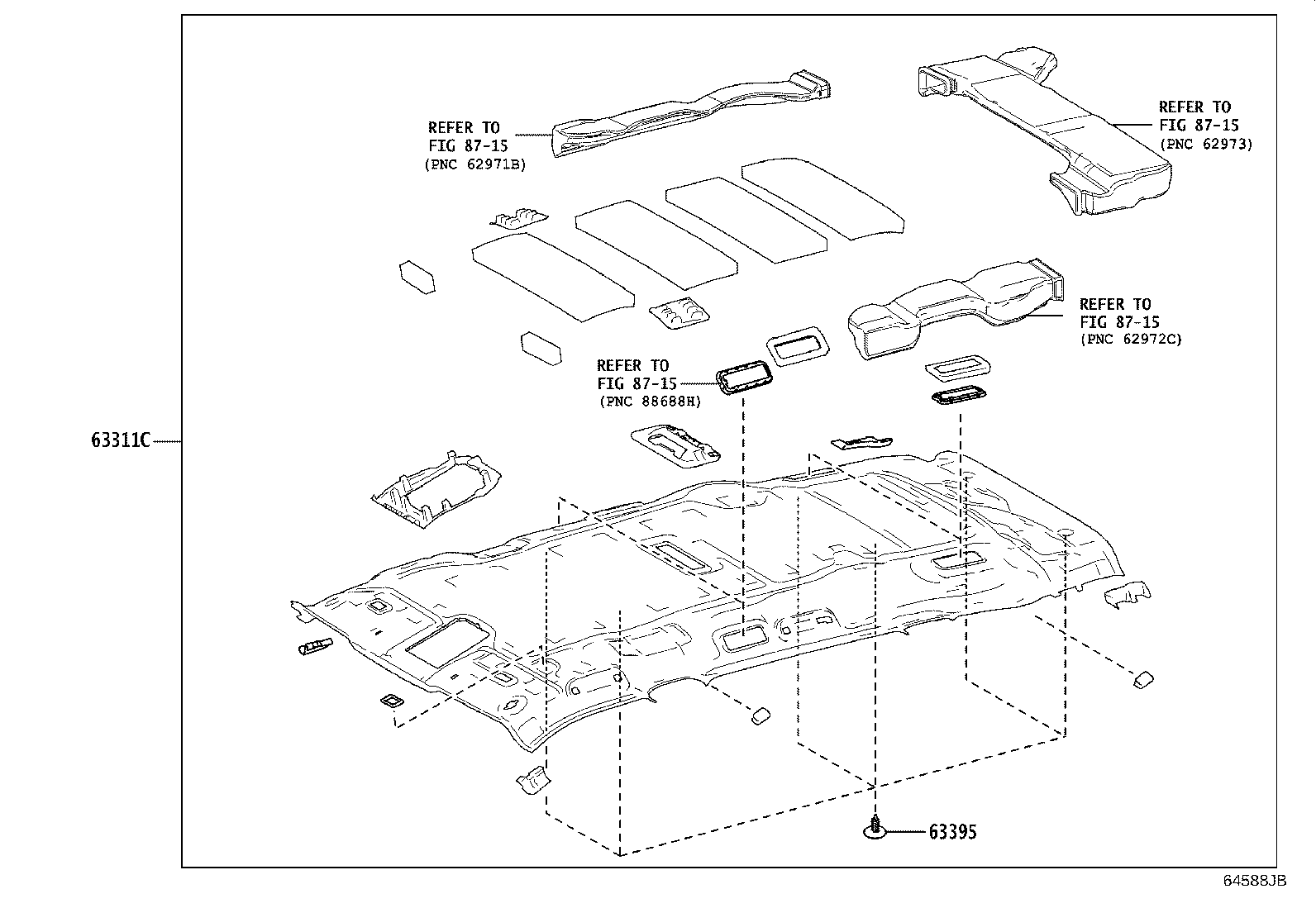 Exploded illustration 64588JB