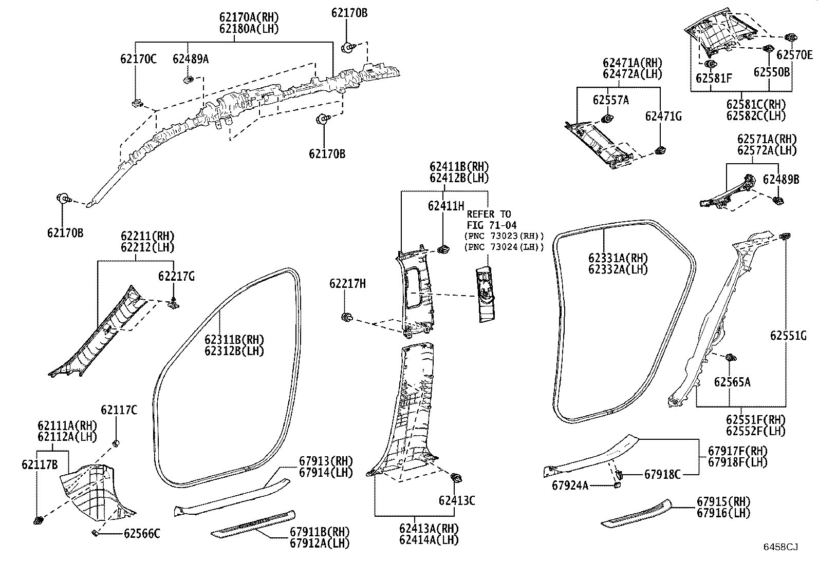Exploded illustration 6458CJ