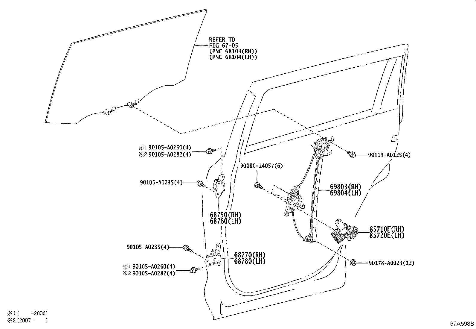 Exploded illustration 67A598B