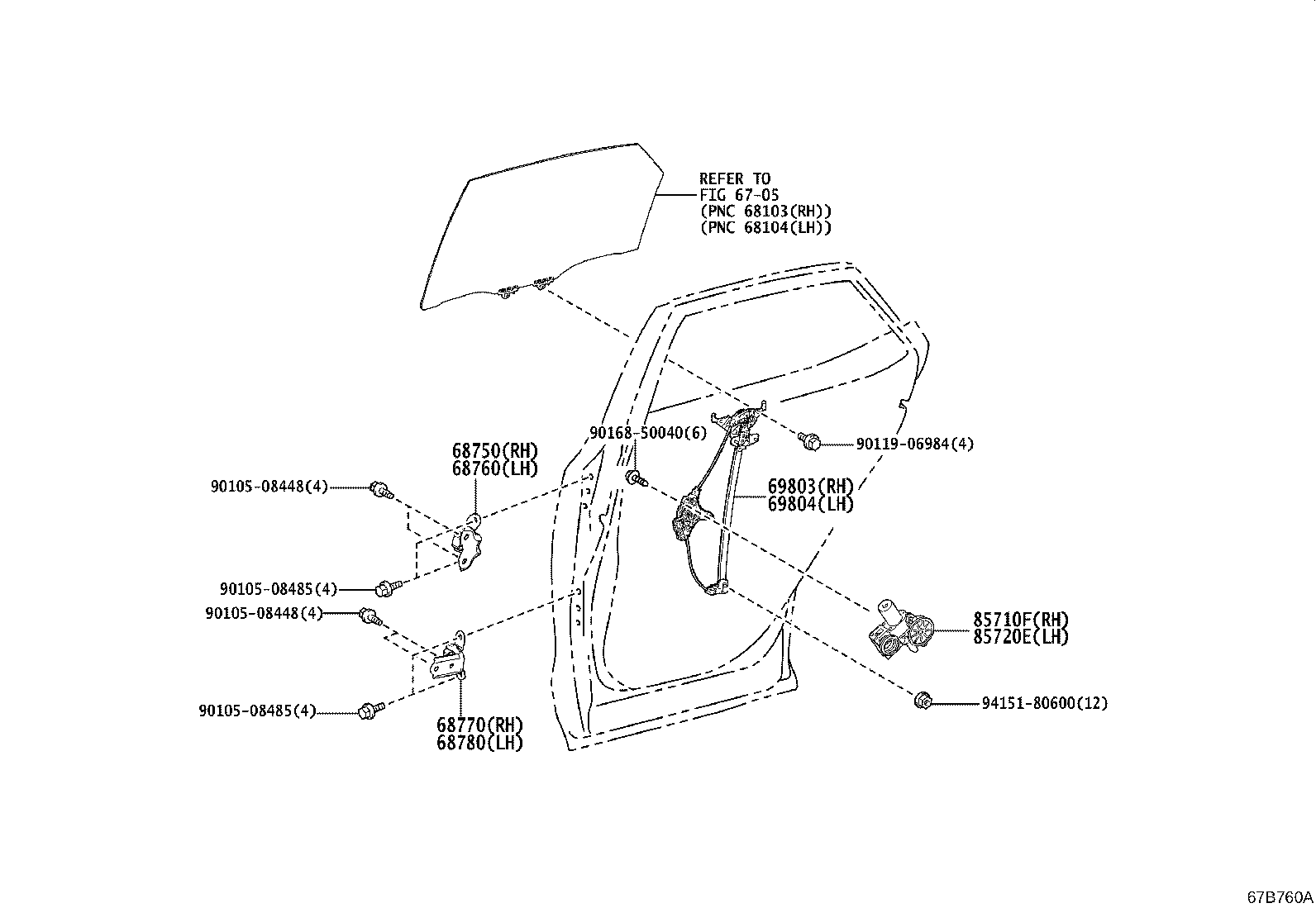 Exploded illustration 67B760A