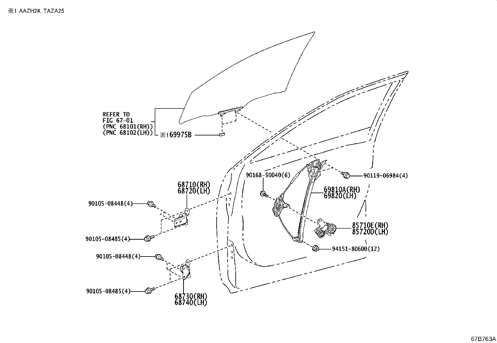 Exploded illustration 67B763A