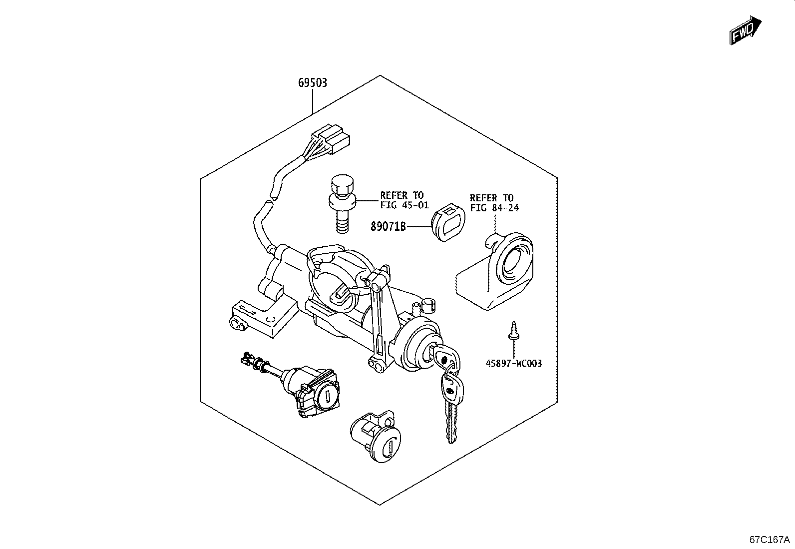 Exploded illustration 67C167A