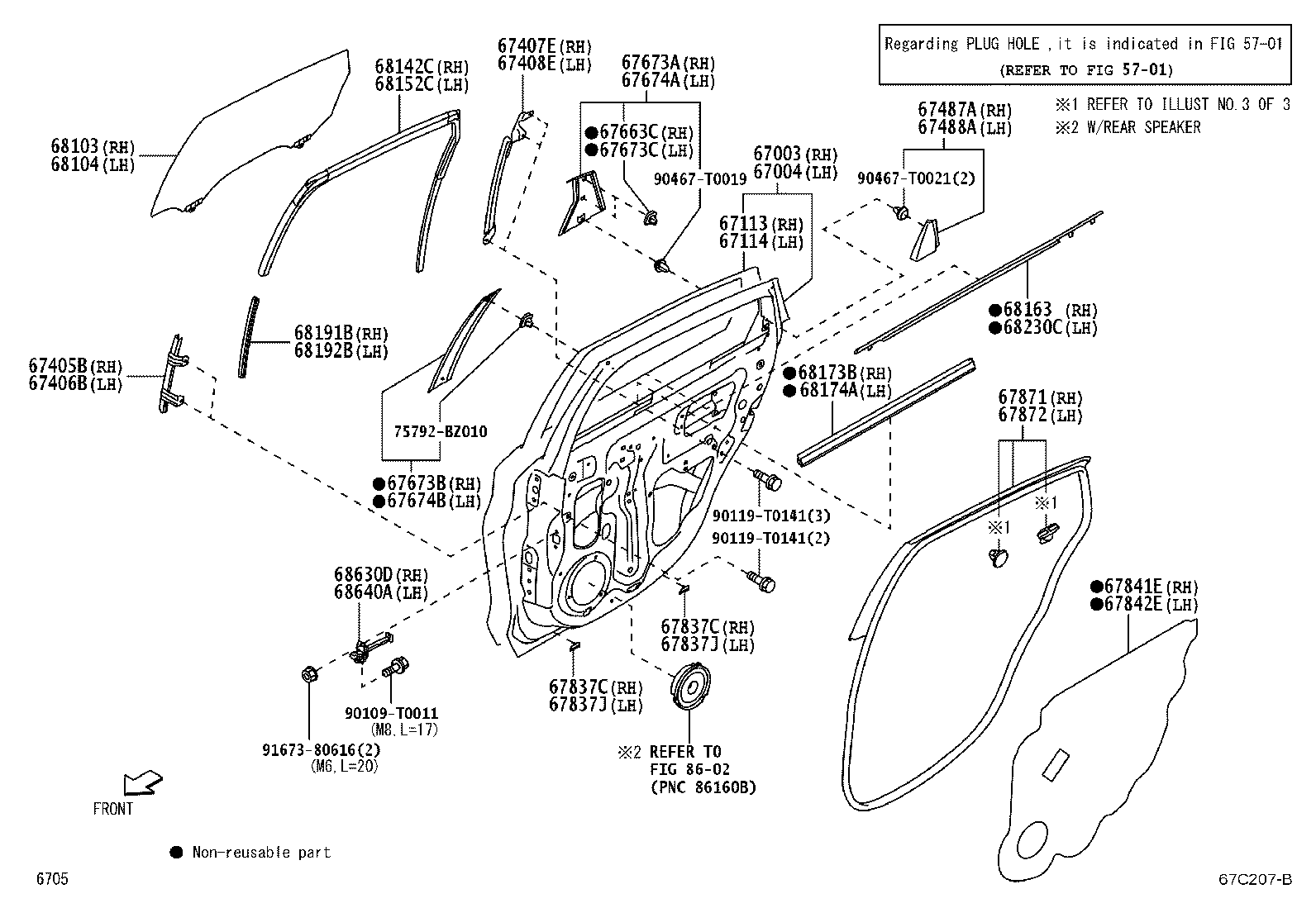 Exploded illustration 67C207B