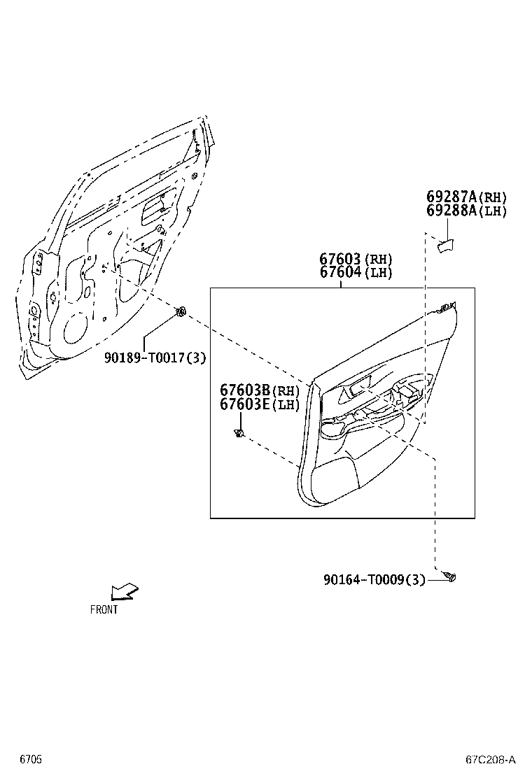 Exploded illustration 67C208A