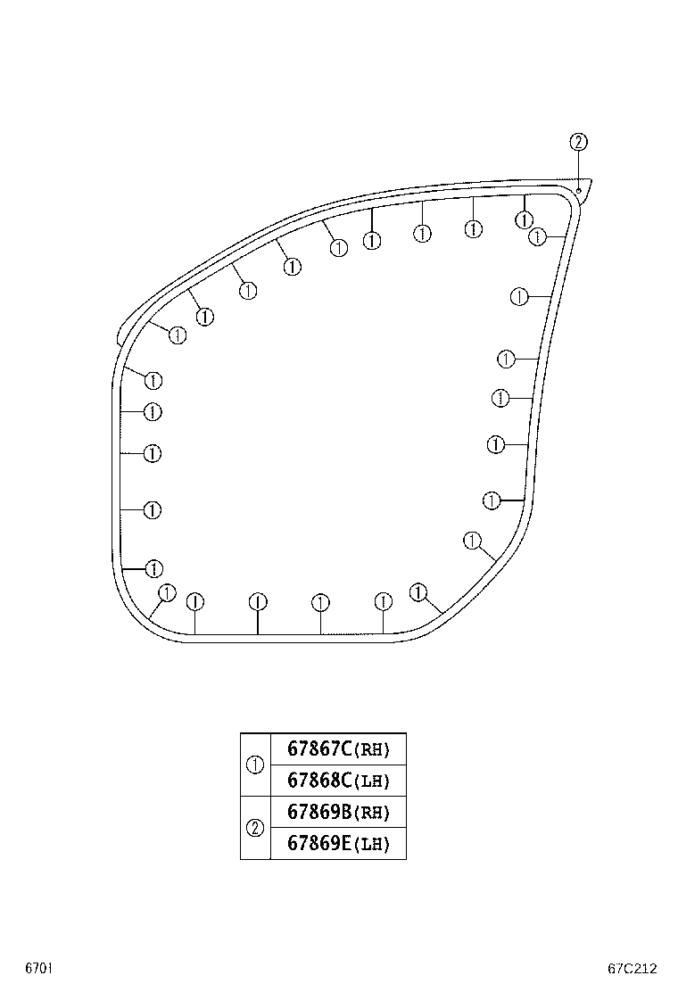 Exploded illustration 67C212