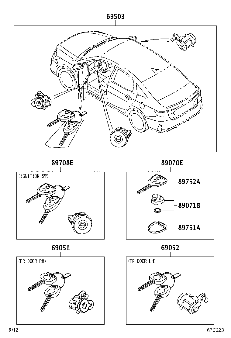 Exploded illustration 67C223