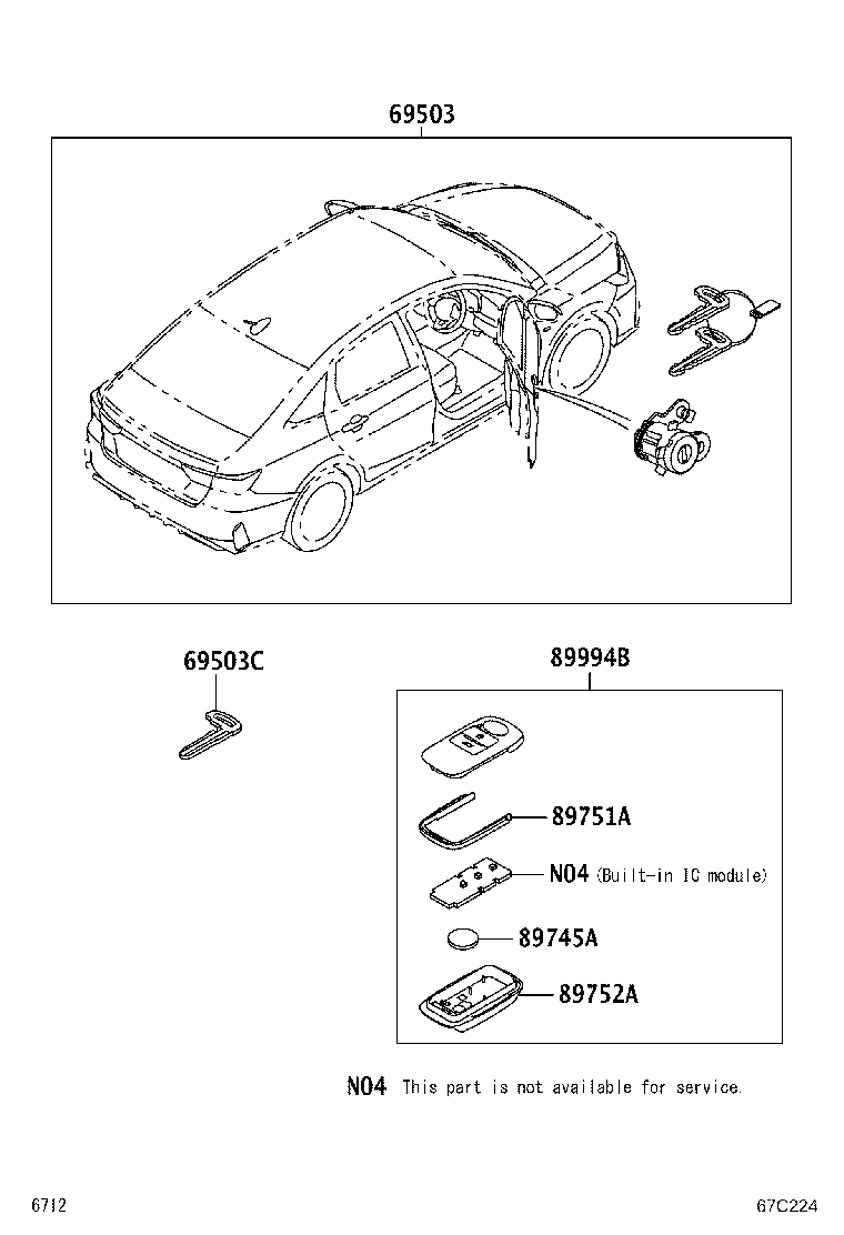Exploded illustration 67C224