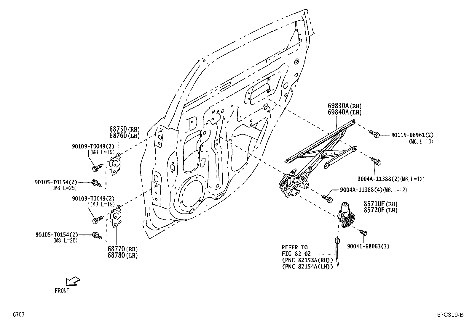 Exploded illustration 67C319B