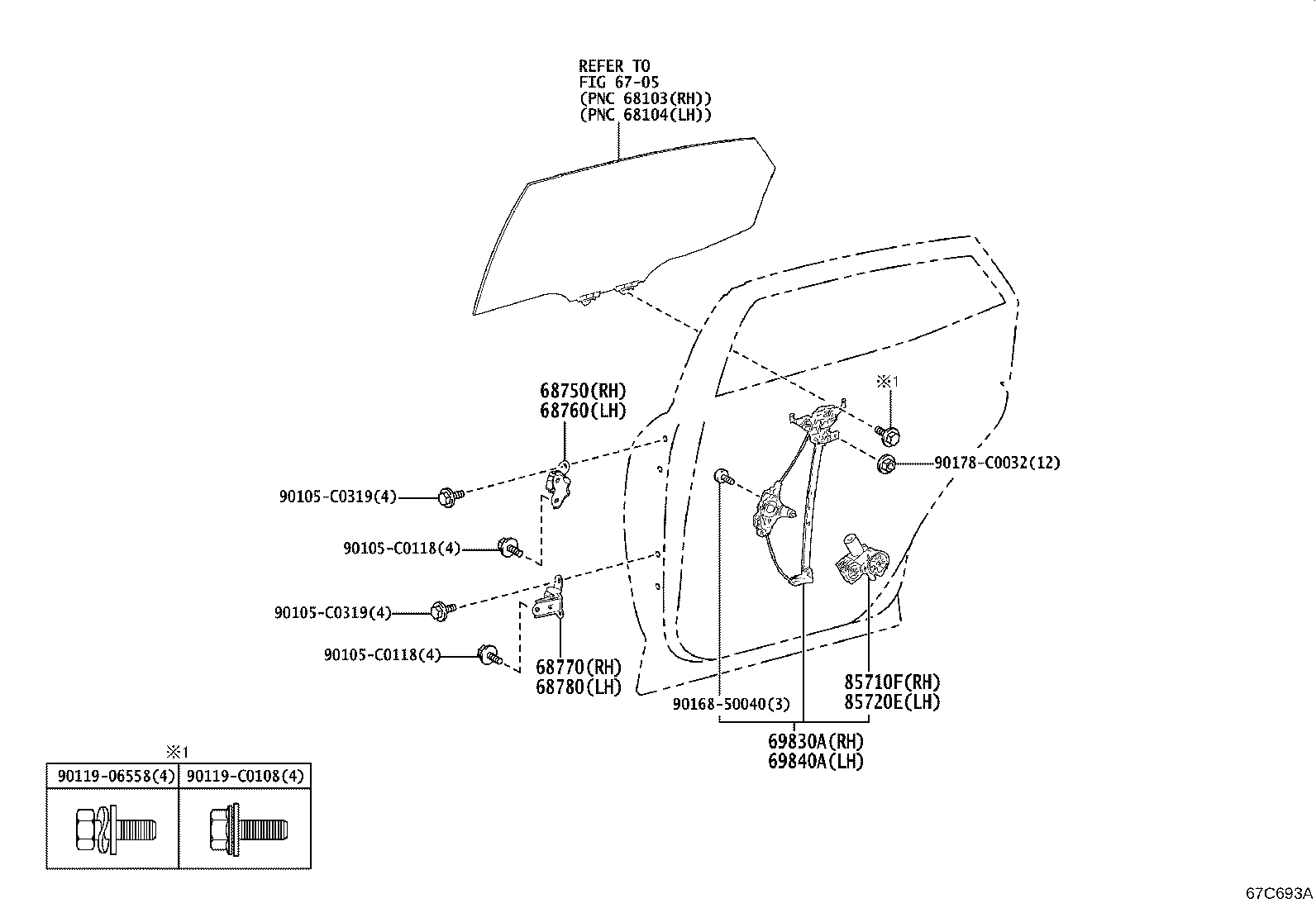 Exploded illustration 67C693A