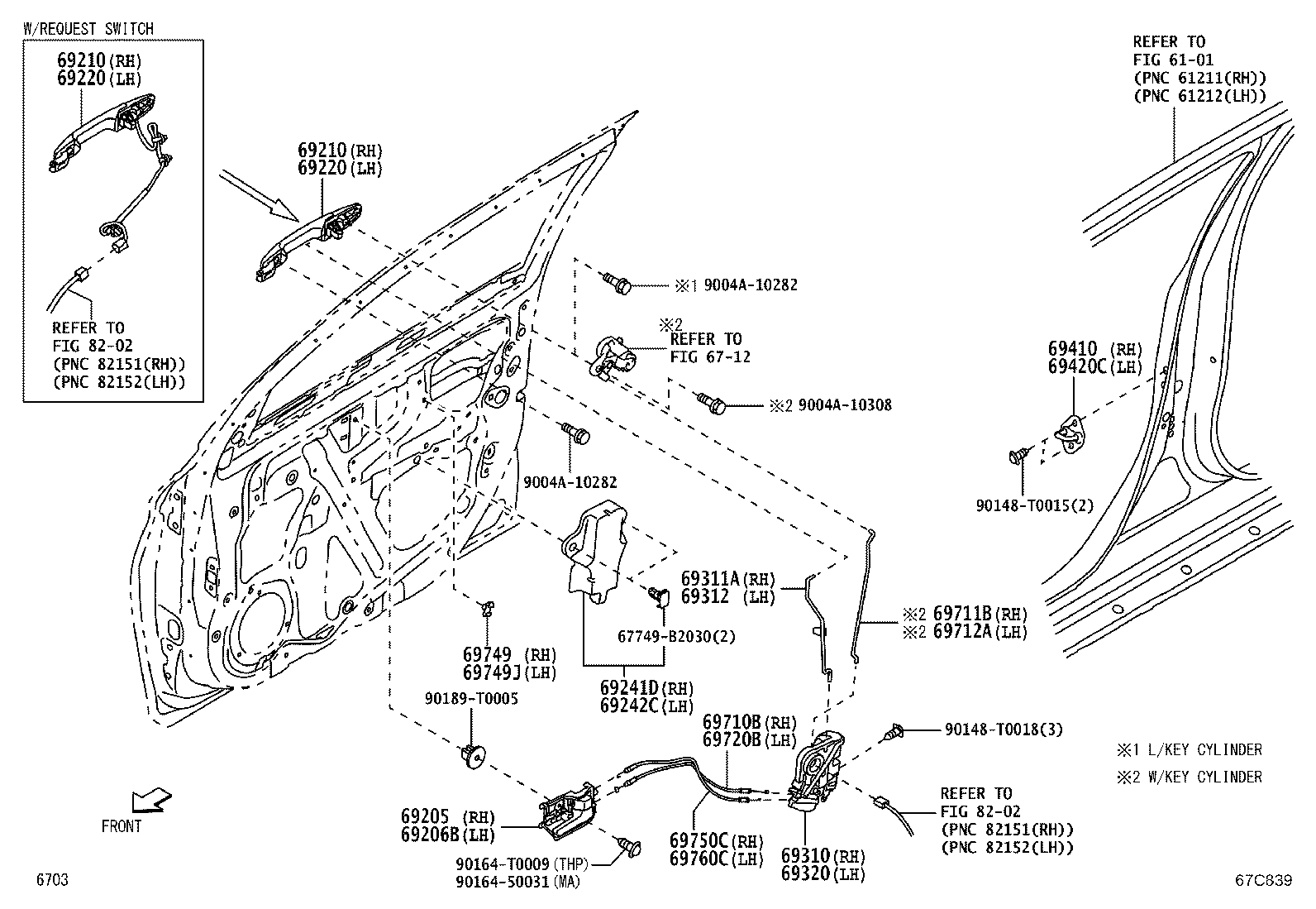 Exploded illustration 67C839