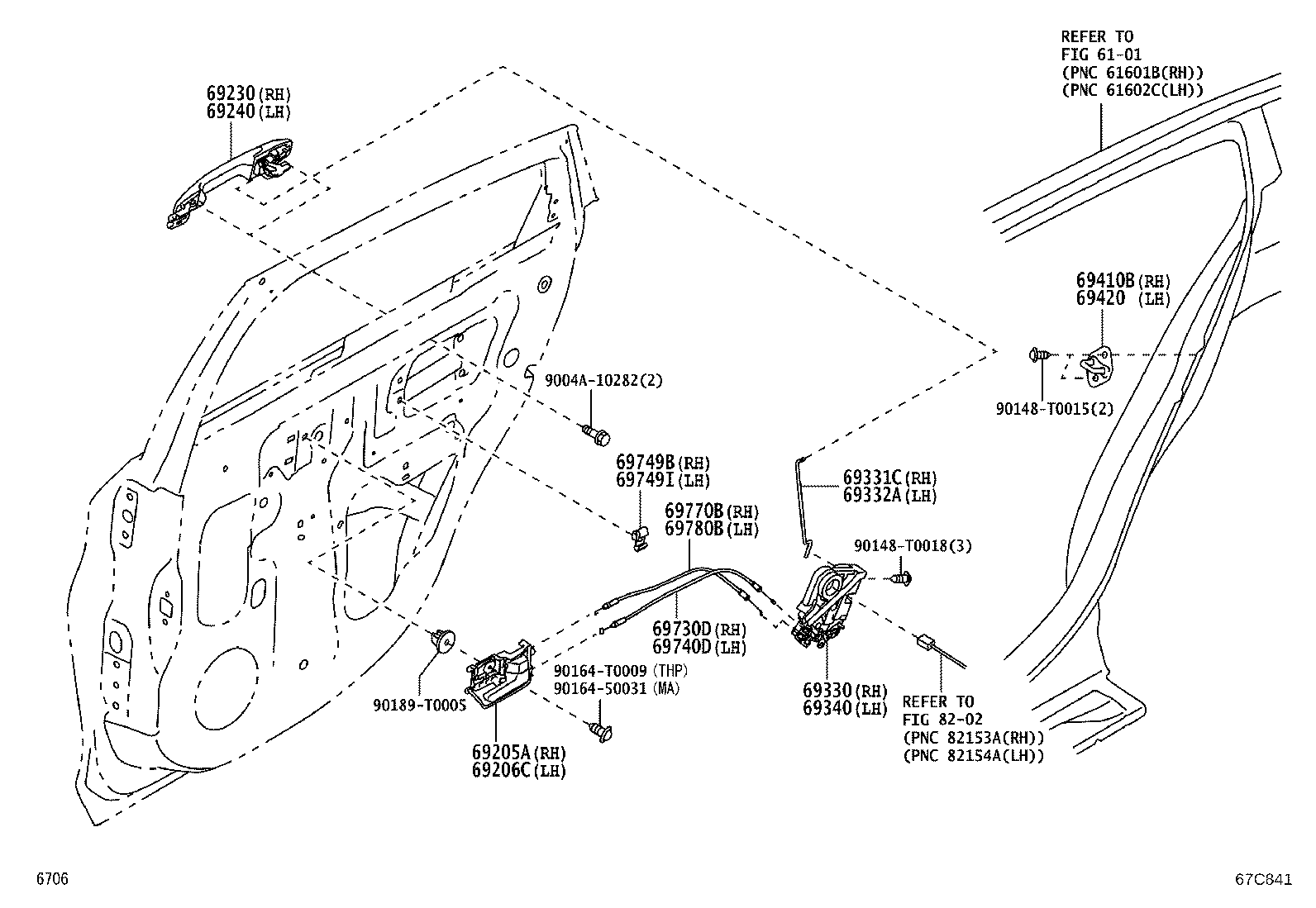 Exploded illustration 67C841