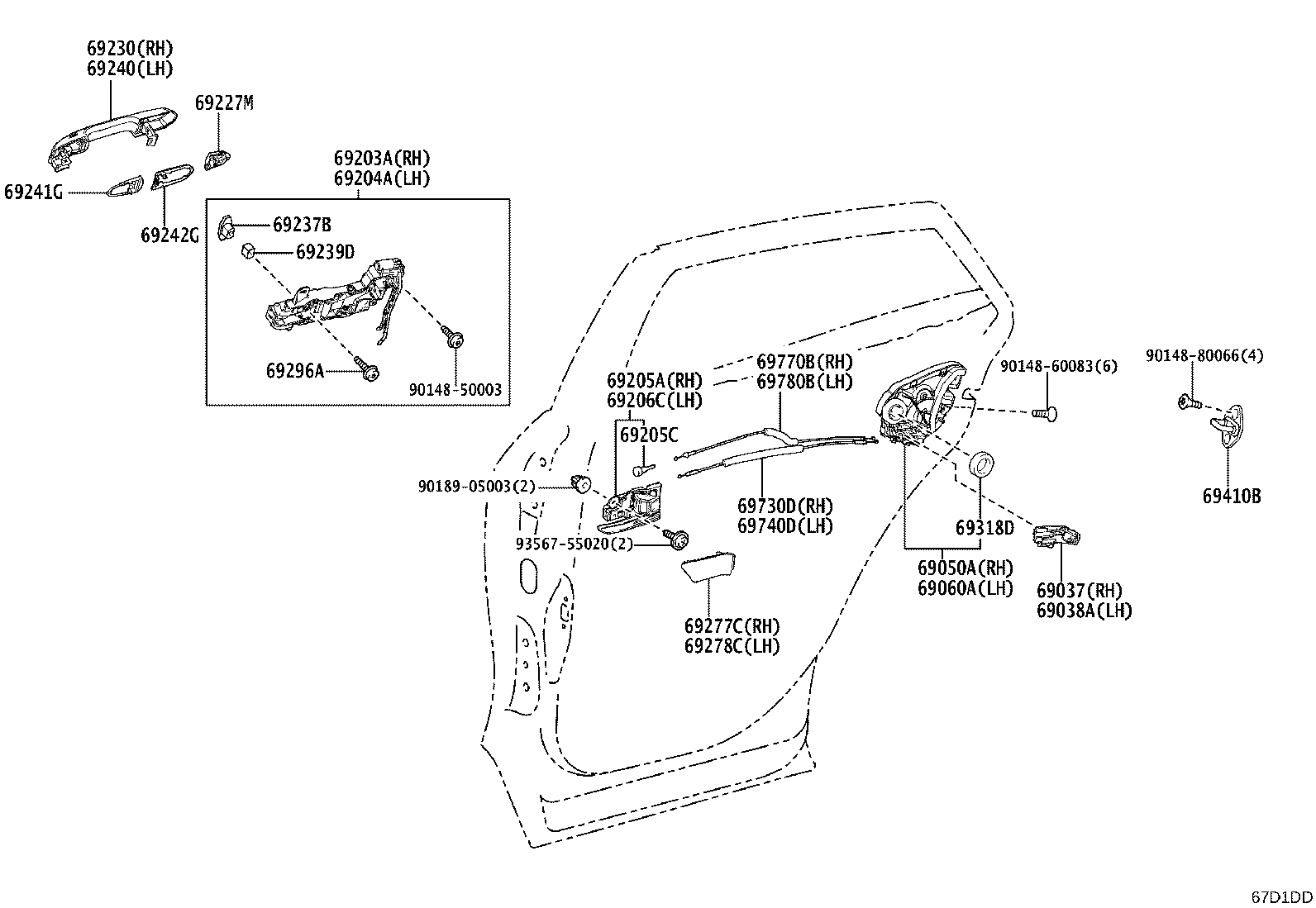 Exploded illustration 67D1DD