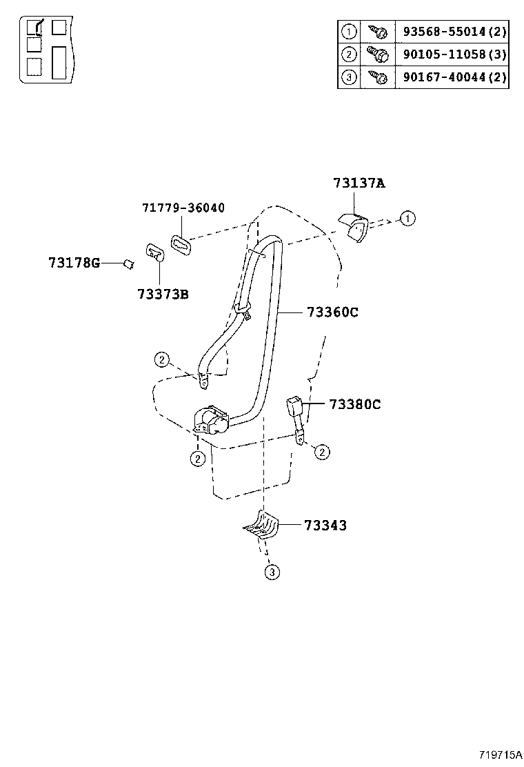 Exploded illustration 719715A