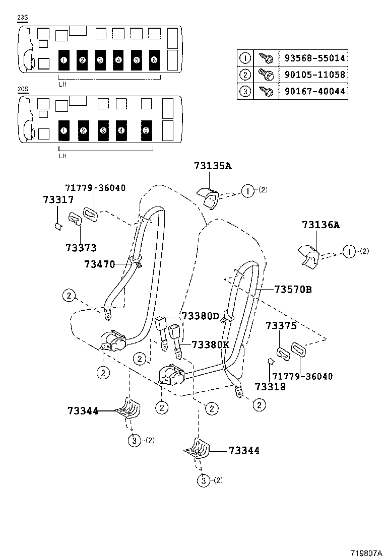 Exploded illustration 719807A