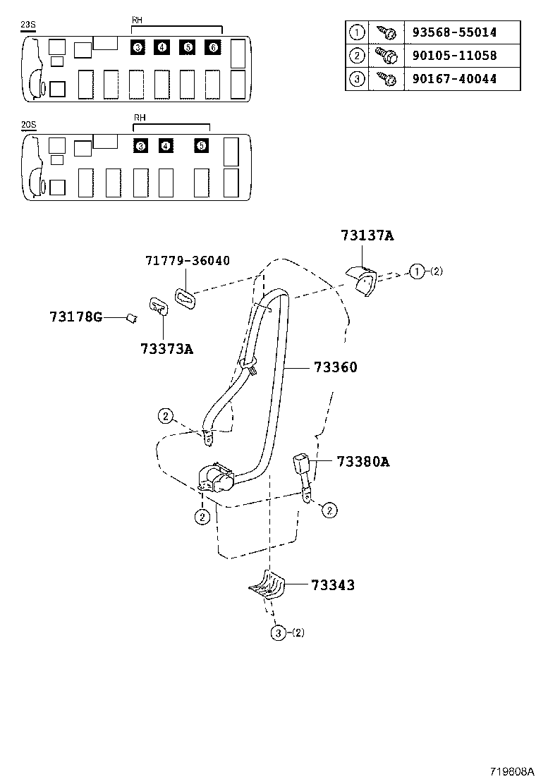 Exploded illustration 719808A