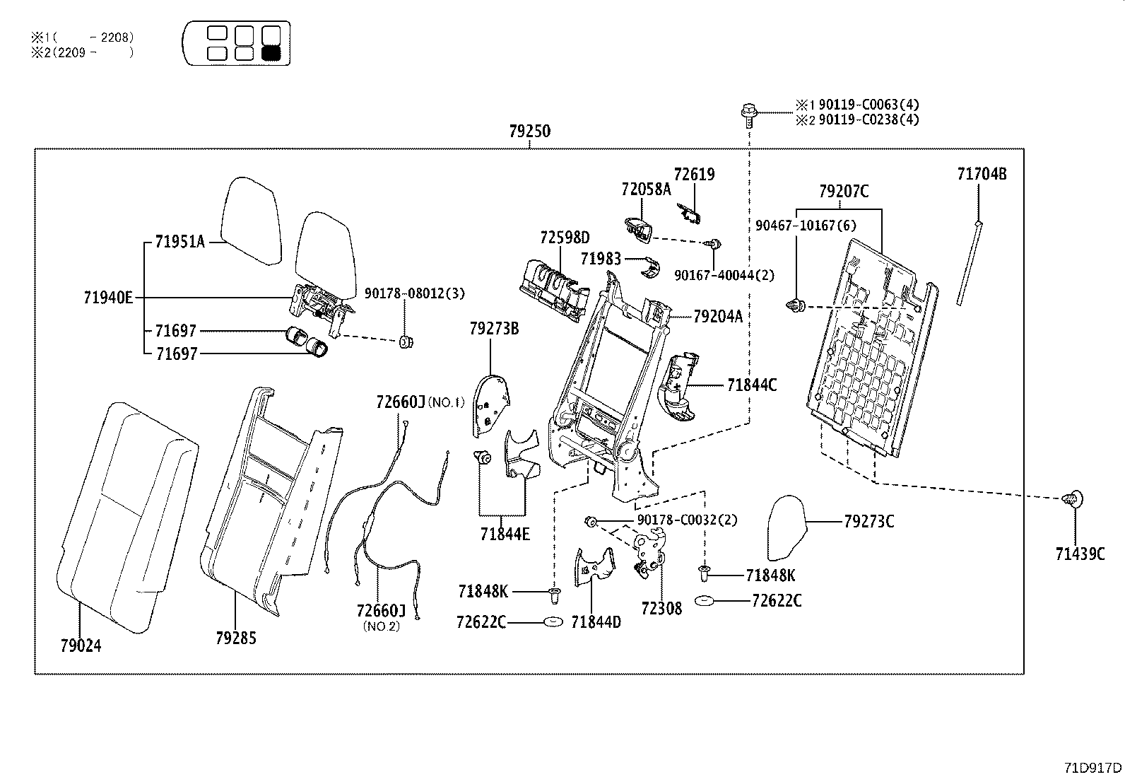 Exploded illustration 71D917D