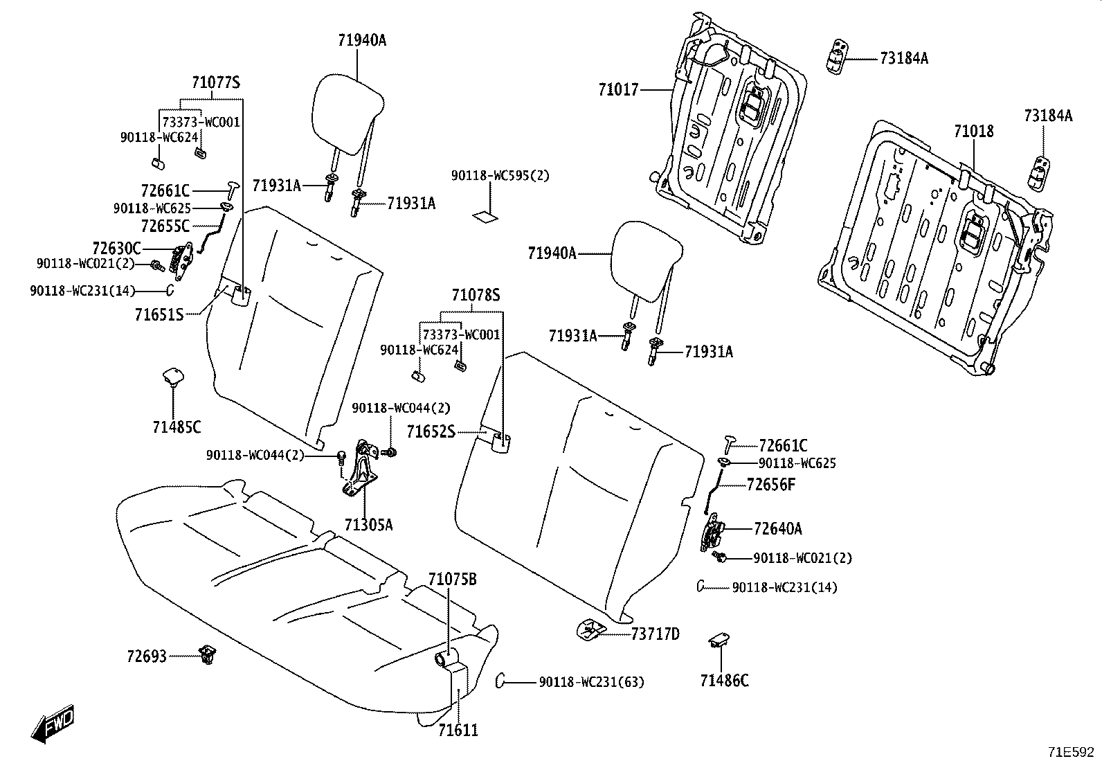 Exploded illustration 71E592
