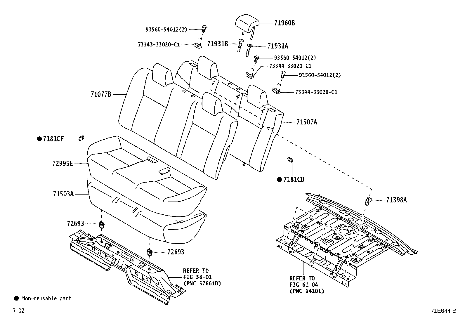 Exploded illustration 71E644B