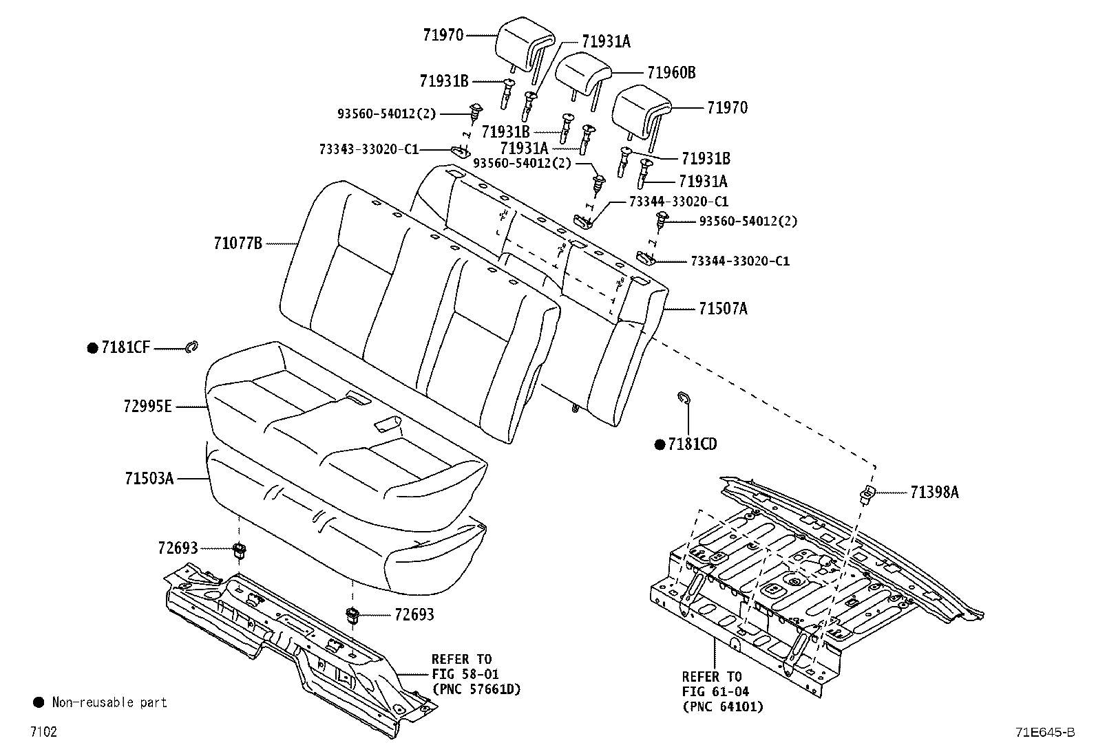 Exploded illustration 71E645B