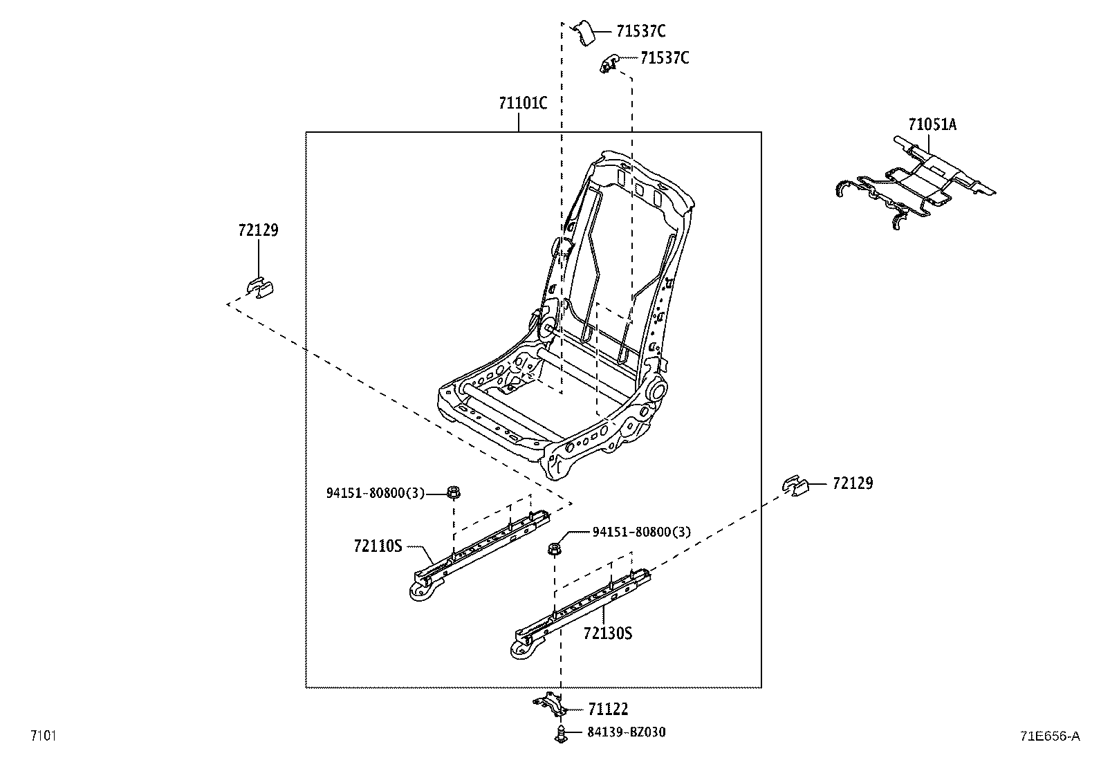 Exploded illustration 71E656A