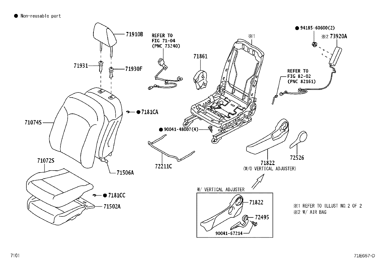 Exploded illustration 71E657D