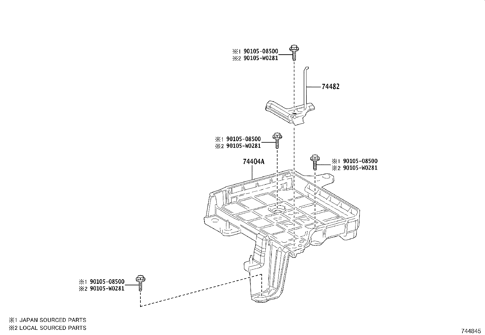 Exploded illustration 744845