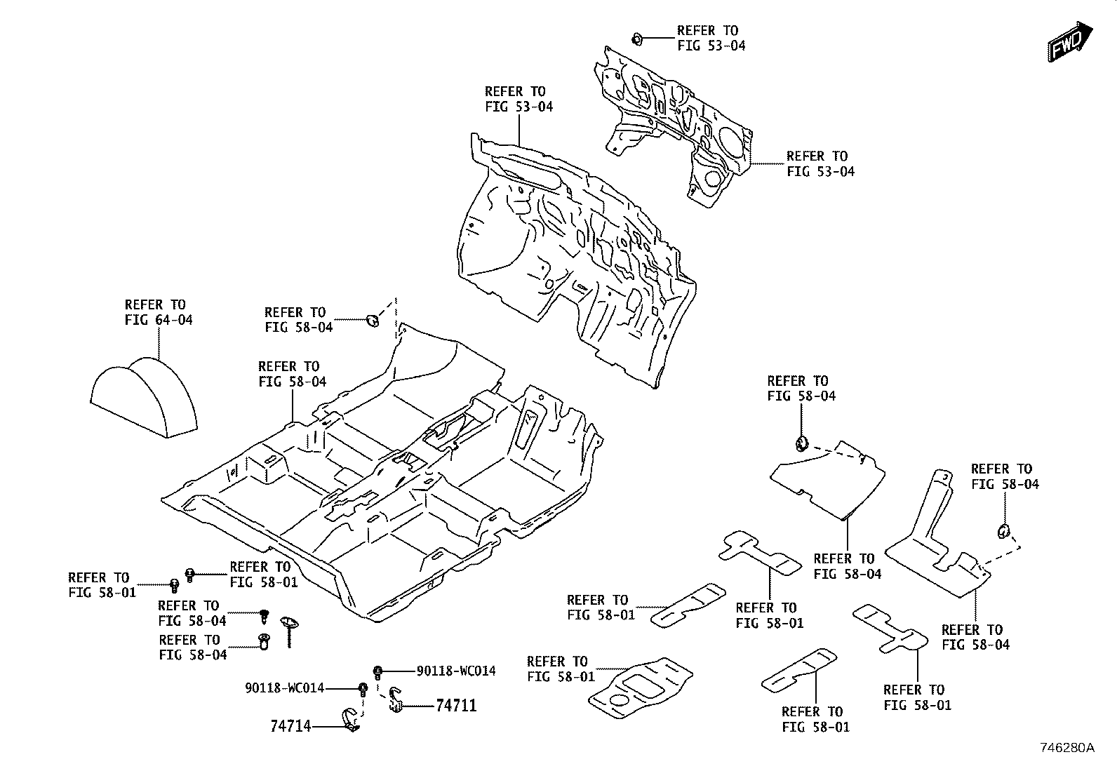 Exploded illustration 746280A