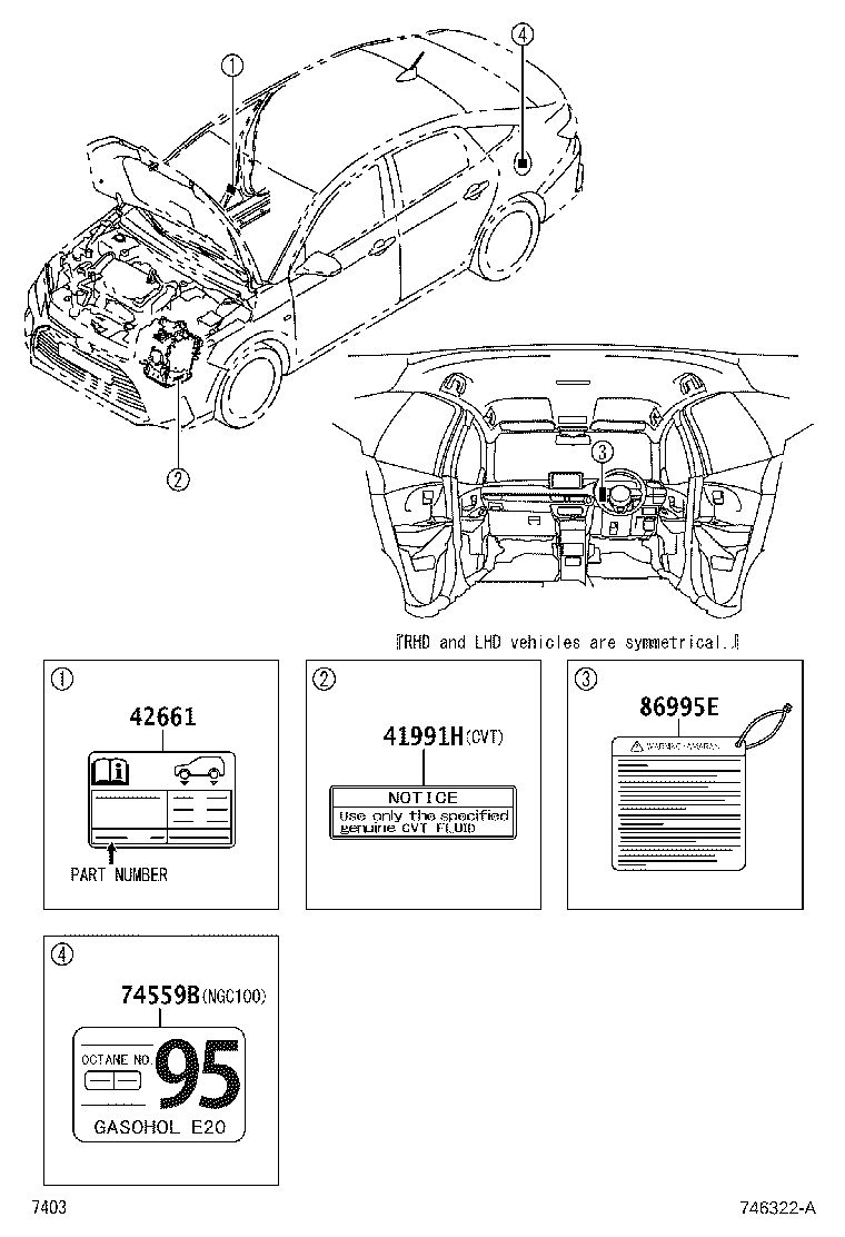 Exploded illustration 746322A