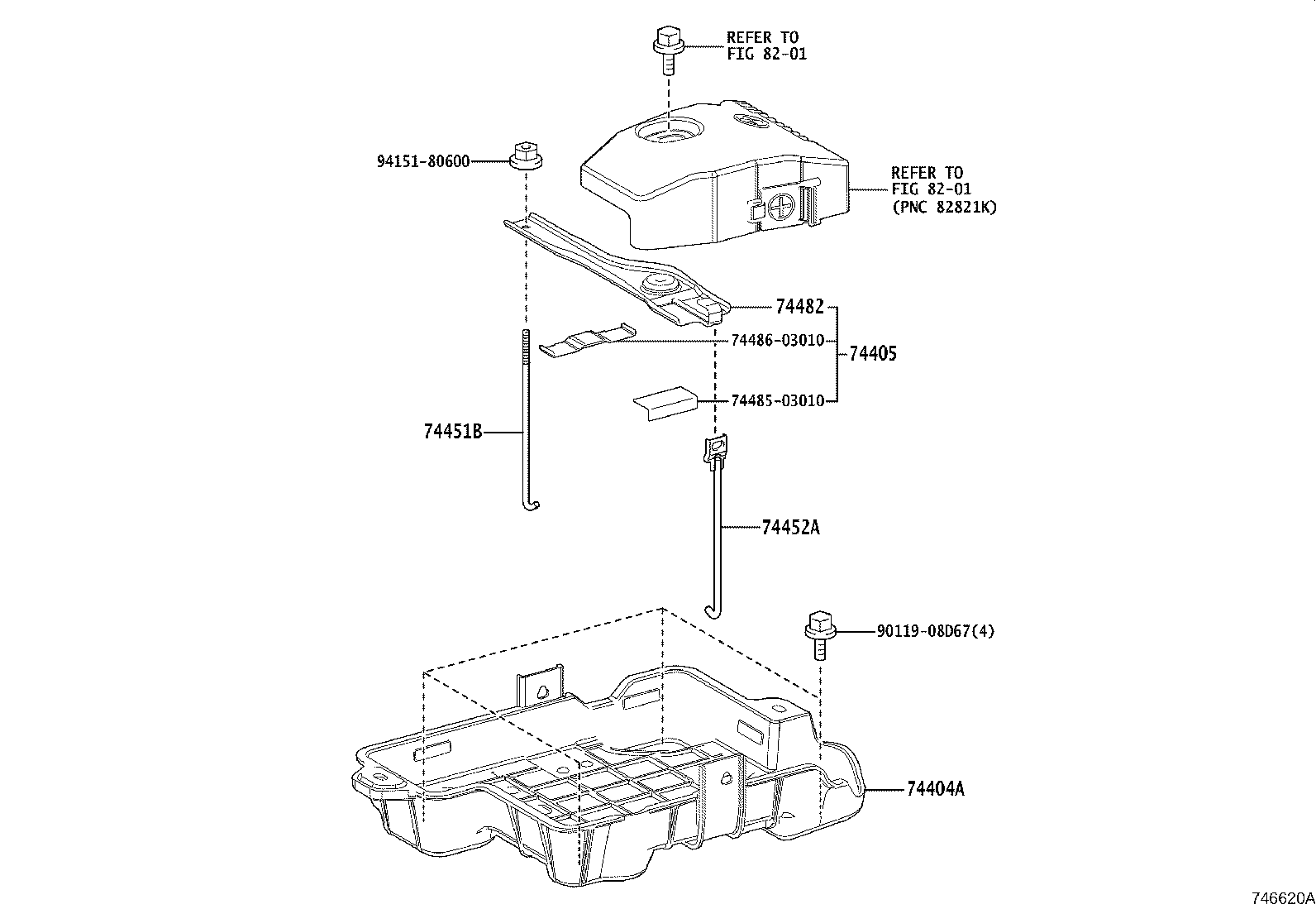 Exploded illustration 746620A