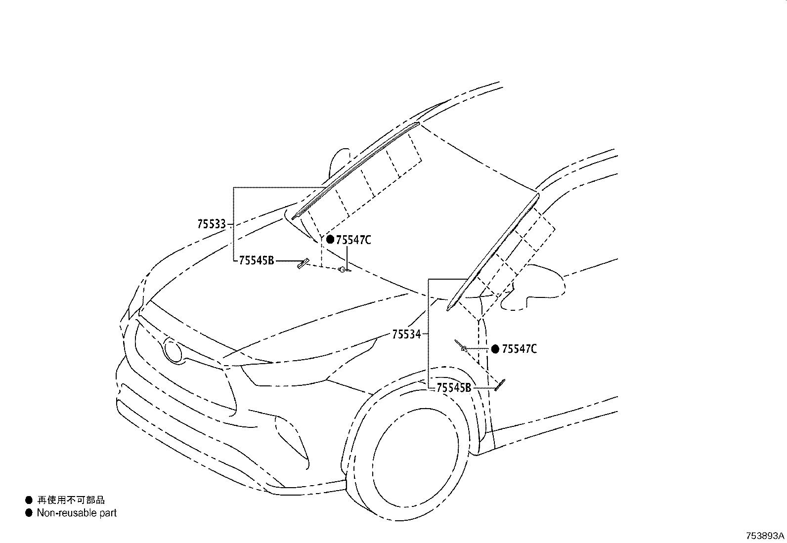 Exploded illustration 753893A