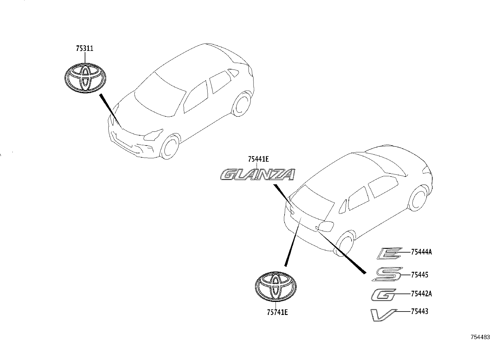 Exploded illustration 754483