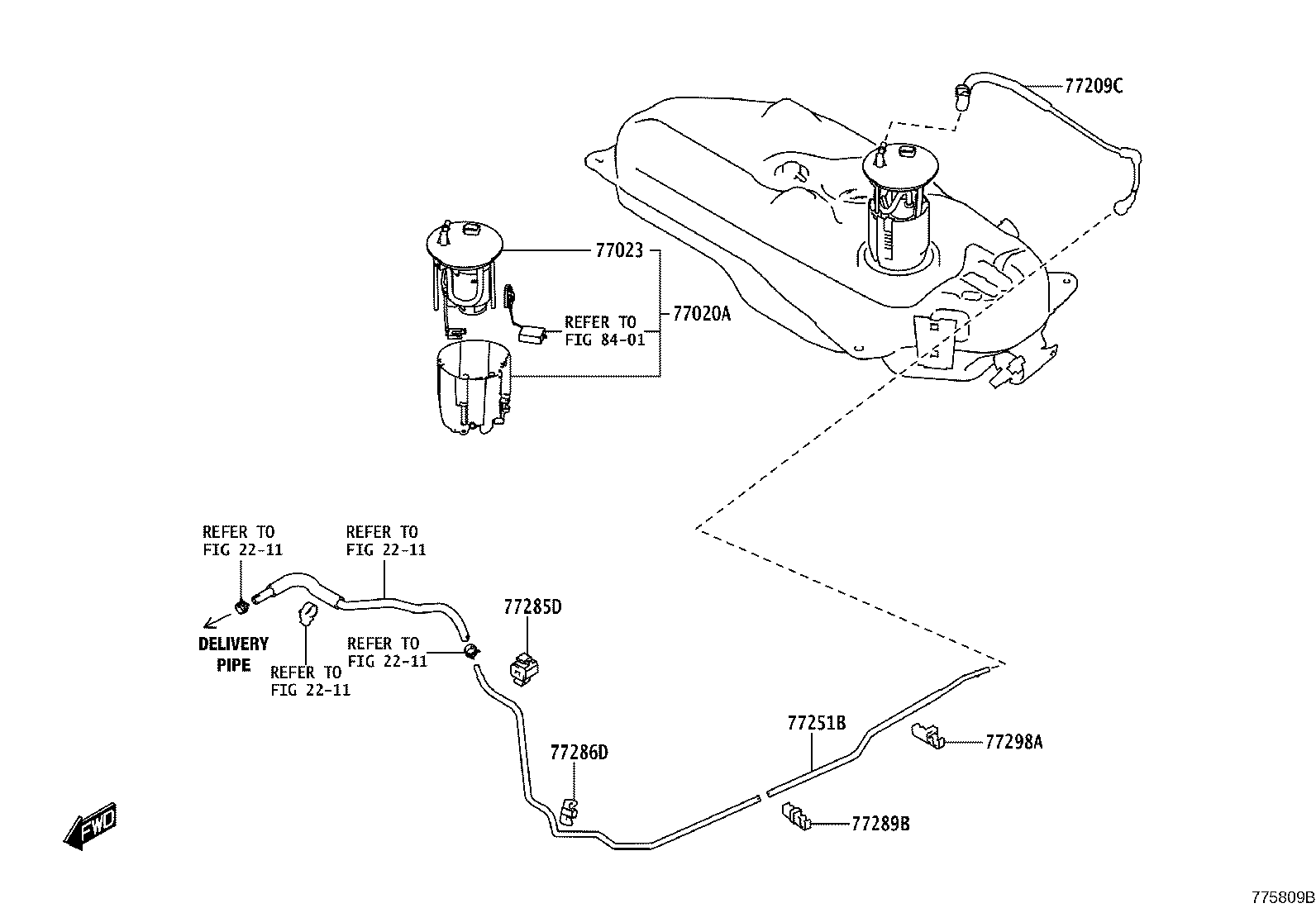 Exploded illustration 775809B