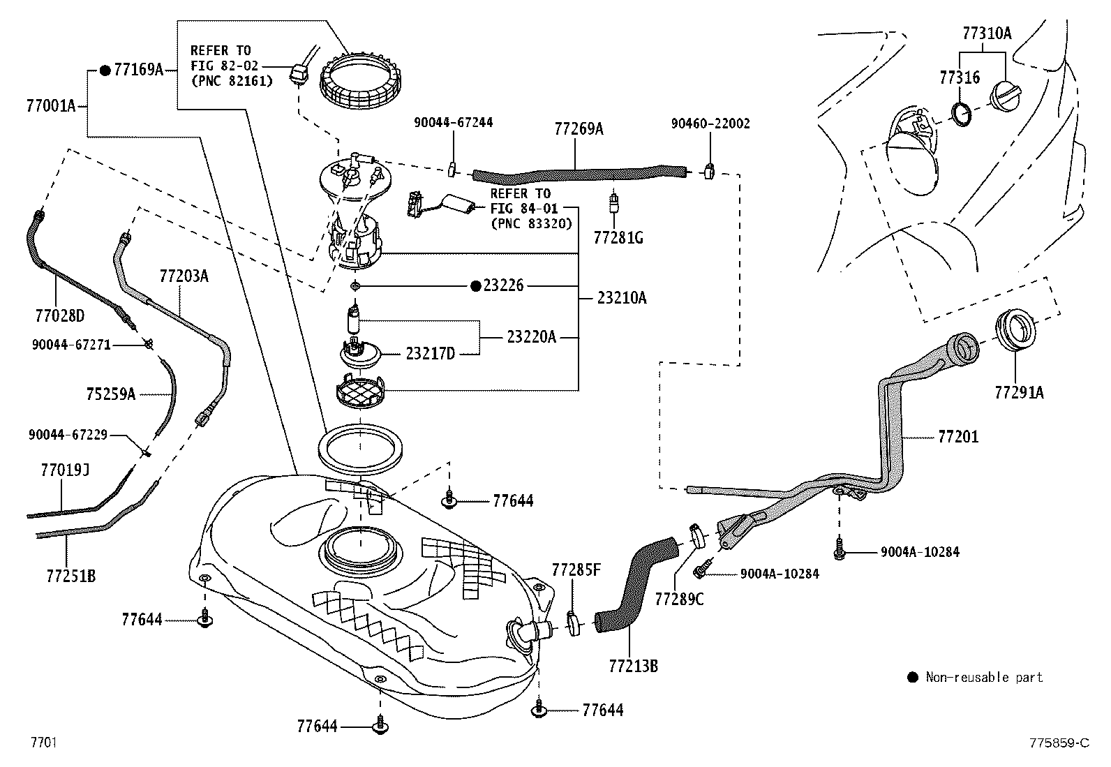 Exploded illustration 775859C