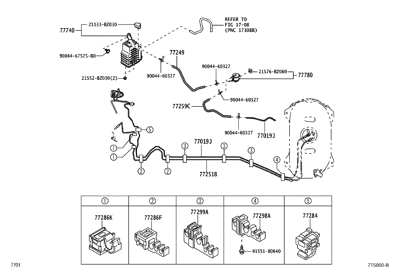 Exploded illustration 775860B