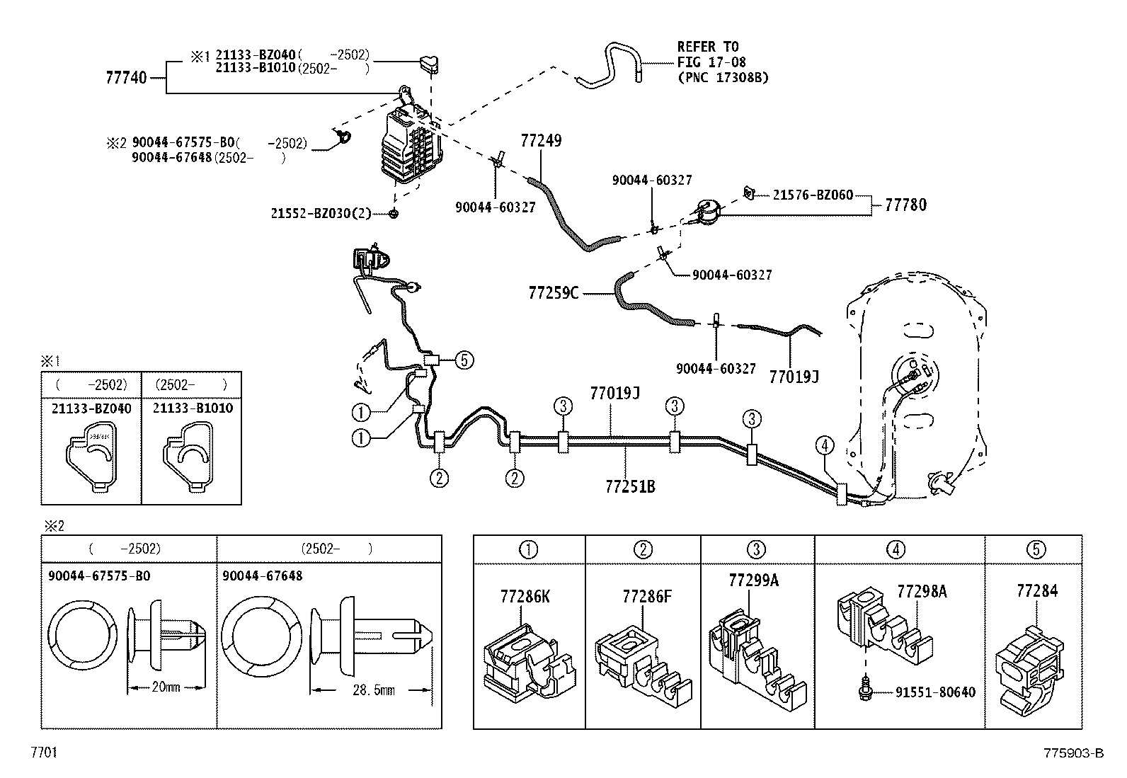 Exploded illustration 775903B