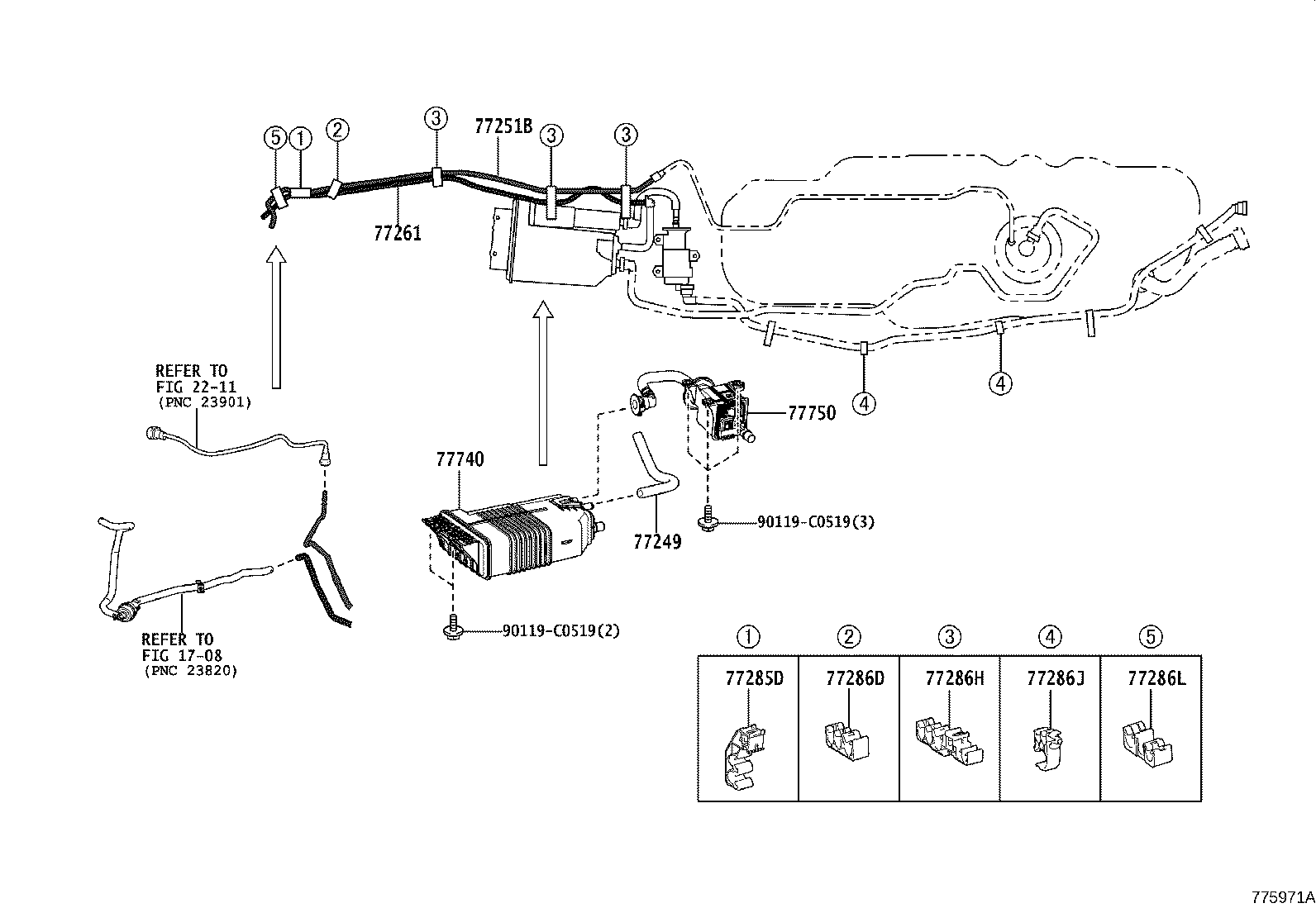 Exploded illustration 775971A