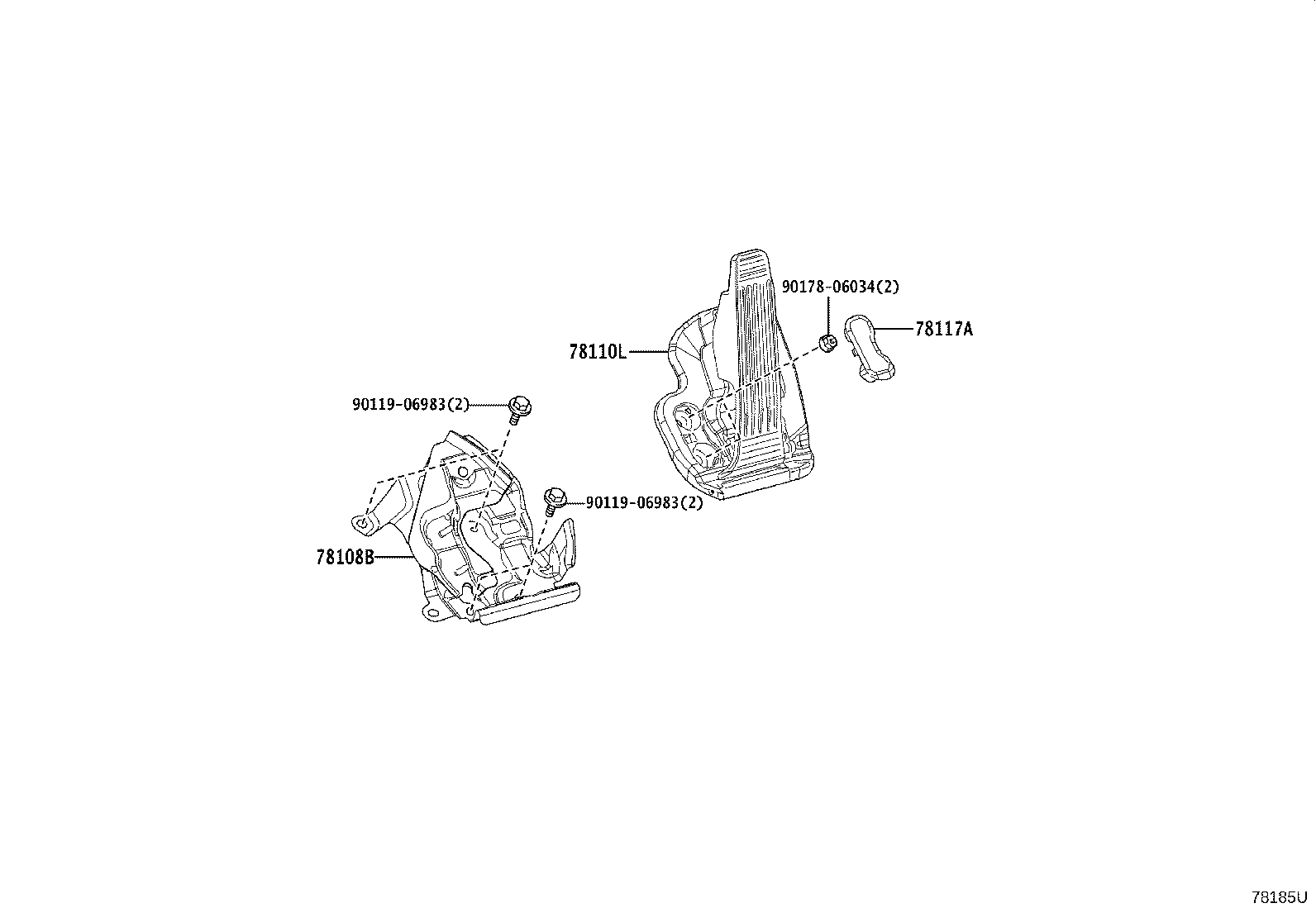 Exploded illustration 78185U