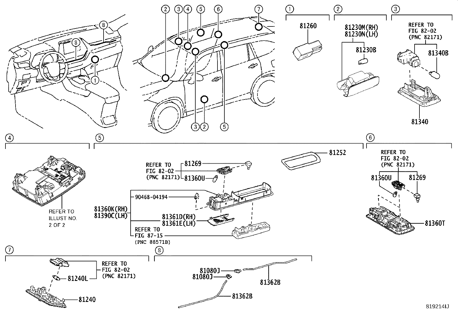 Exploded illustration 819214J