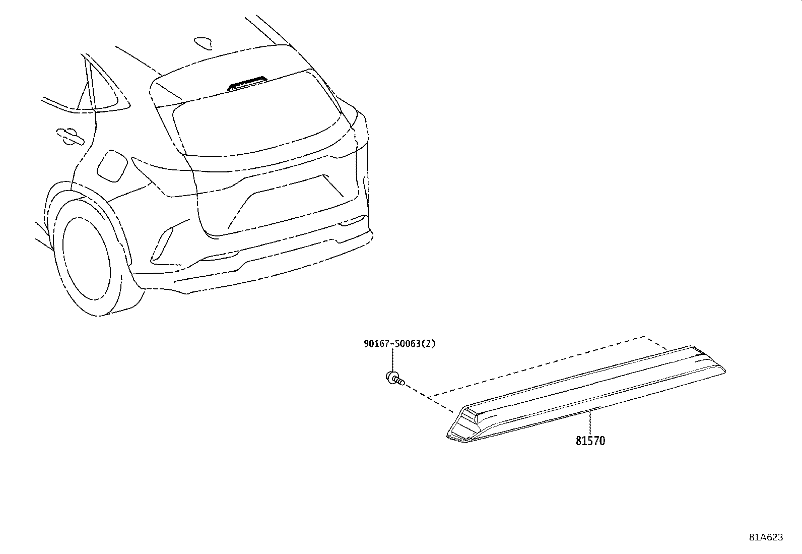 Exploded illustration 81A623