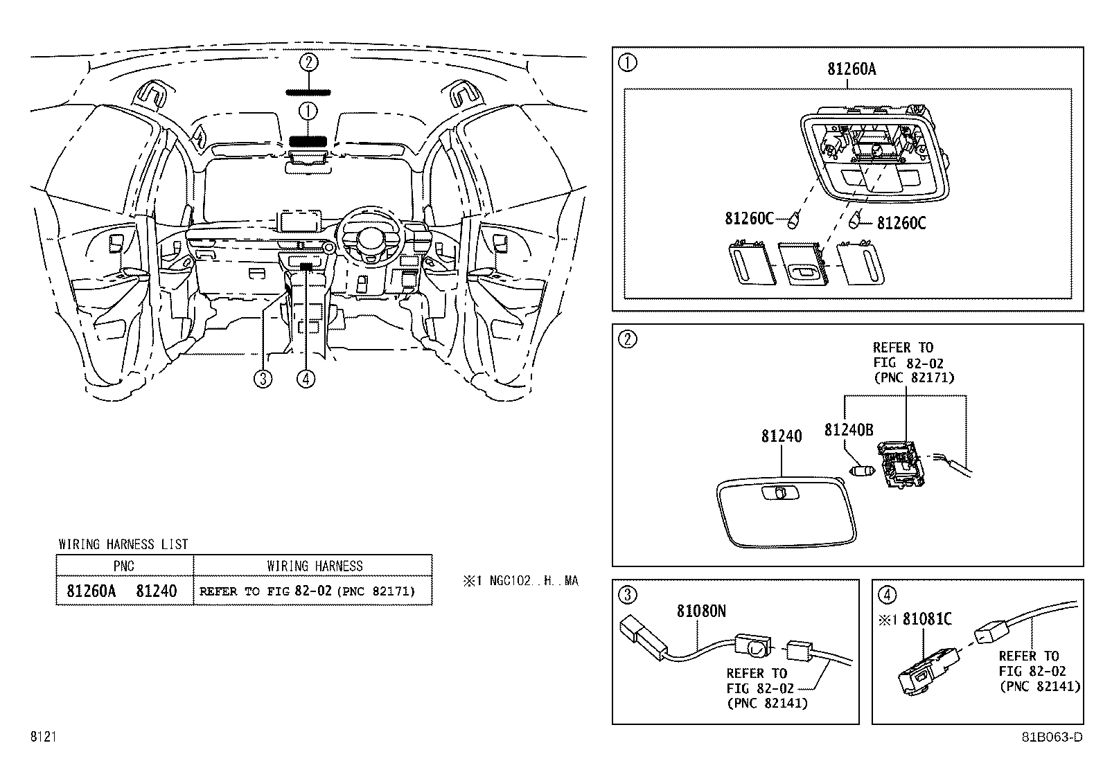 Exploded illustration 81B063D