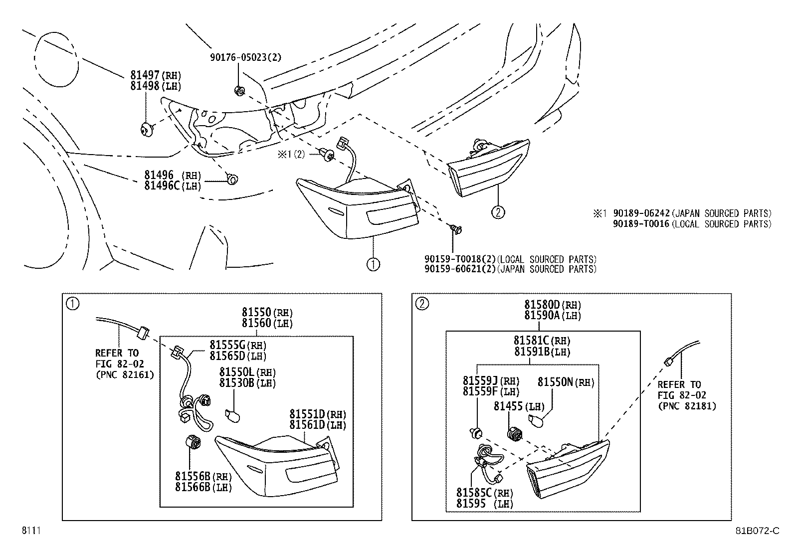 Exploded illustration 81B072C