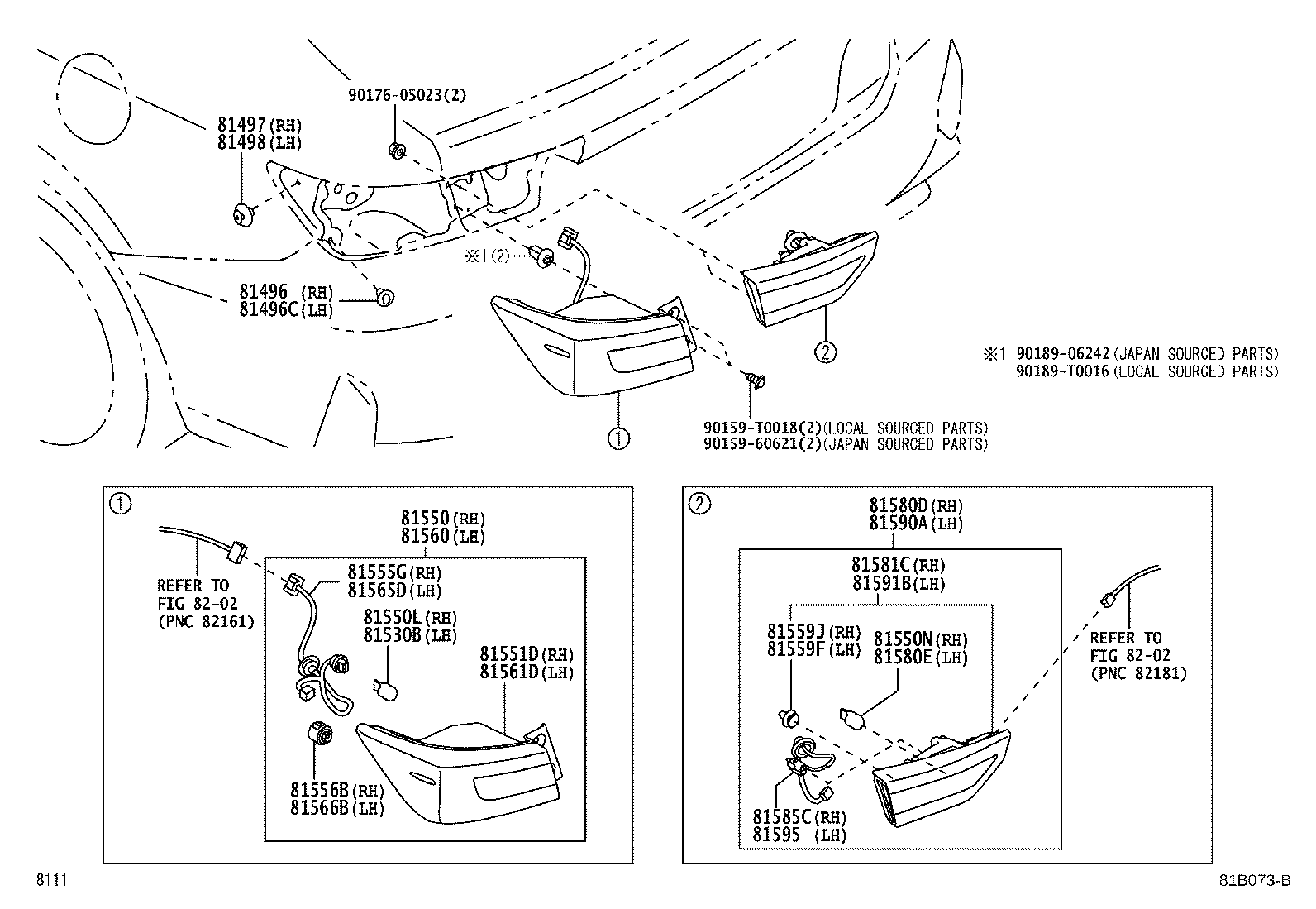 Exploded illustration 81B073B