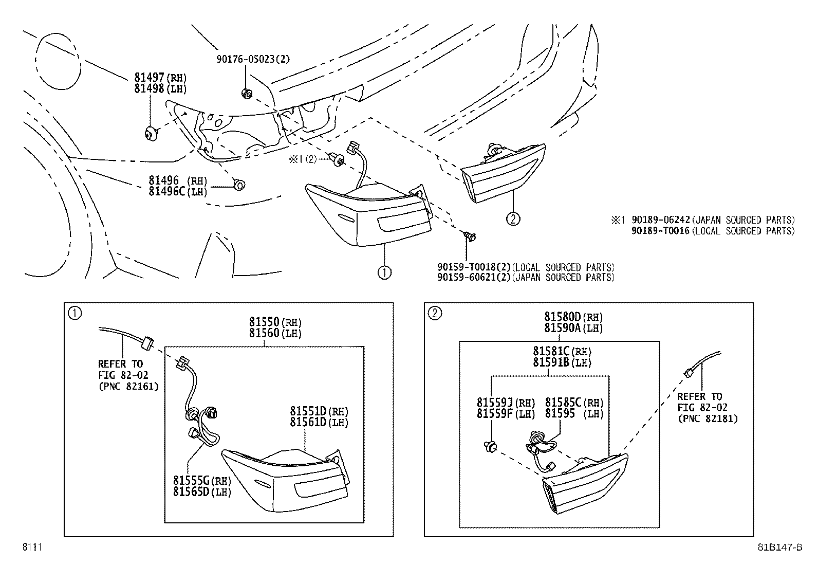Exploded illustration 81B147B