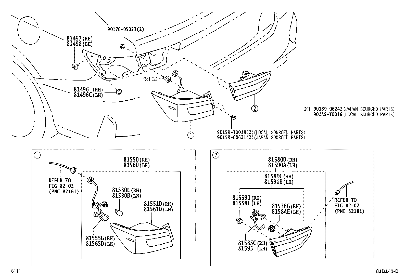 Exploded illustration 81B148B