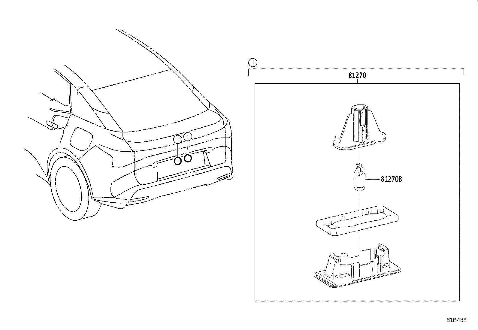 Exploded illustration 81B488